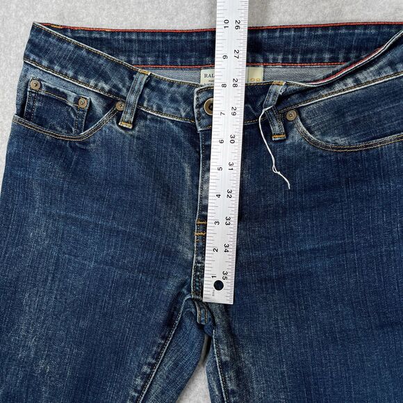 Raleigh Denim Workshop Jeans Womens 28 (30 x 34) White Oak Cone Straight 162/200 - Picture 4 of 13